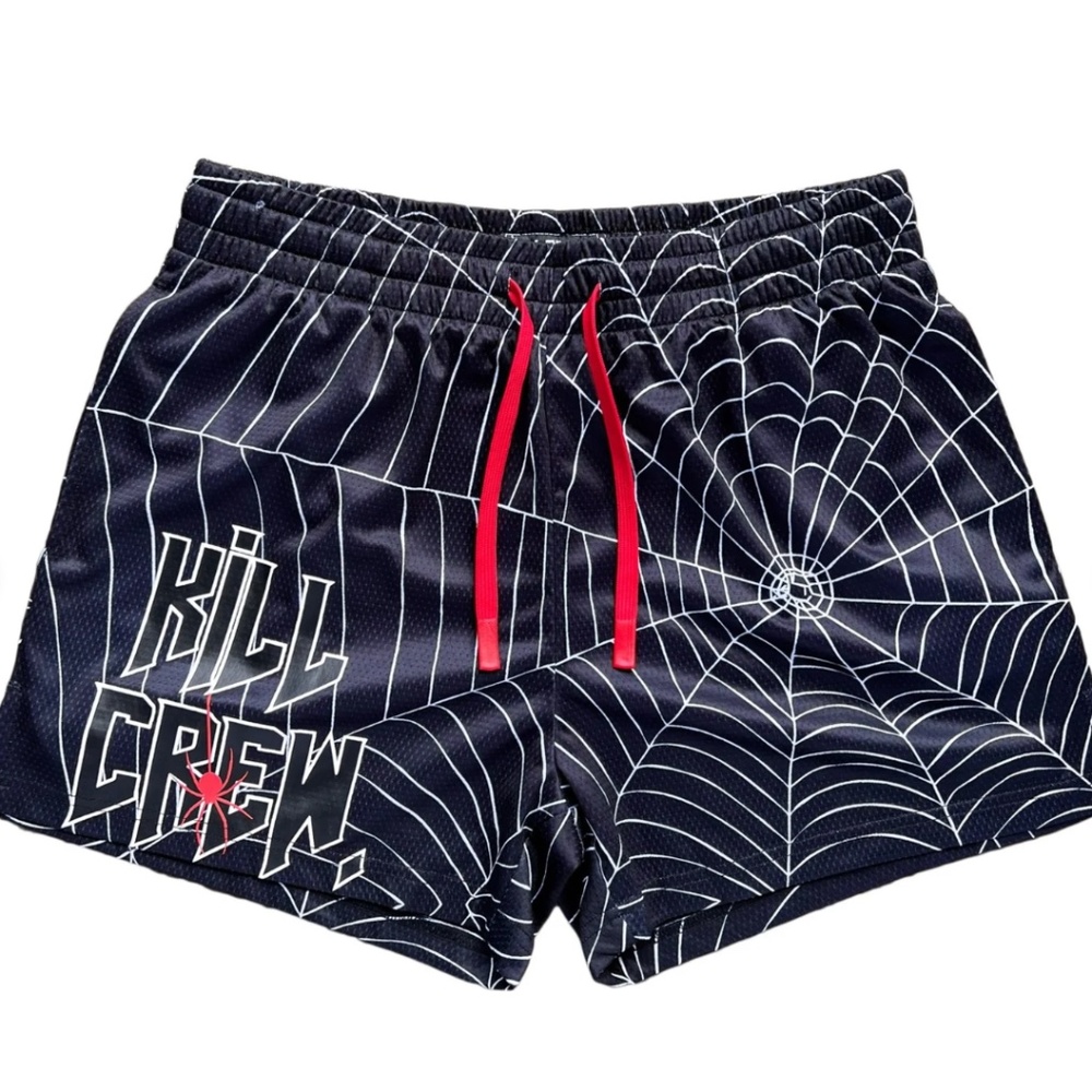 SOLD-Kill Crew Muay Thai Black Spider Shorts